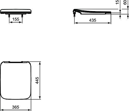 Ricambio Copriwater Serie Strada Ii Per Water Ideal Standard T