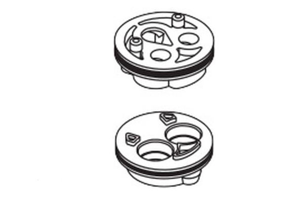 Immagine di Ricambio basetta cartuccia per miscelatore Hansgrohe 97762000